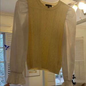 Lucy Paris Yellow and White Sweater